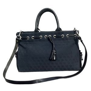 Dooney & Bourke Black Signature Logo Tassel Tote Crossbody